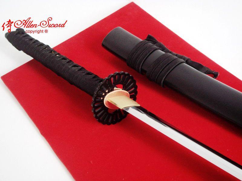 Battle Ready Japanese Sakura Tsuba Katana Sword 9260 Spring Steel Full ...